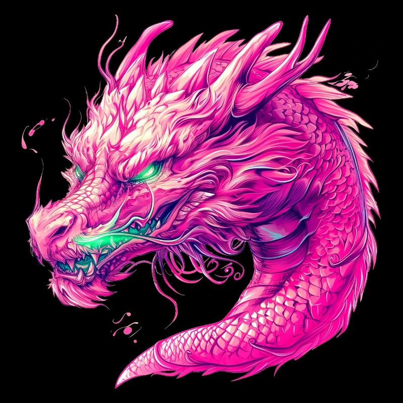 Pinker Drache