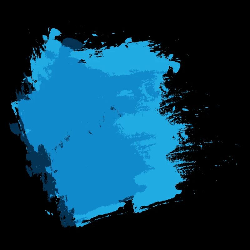 Paint blob splash painter gift colorful blue
