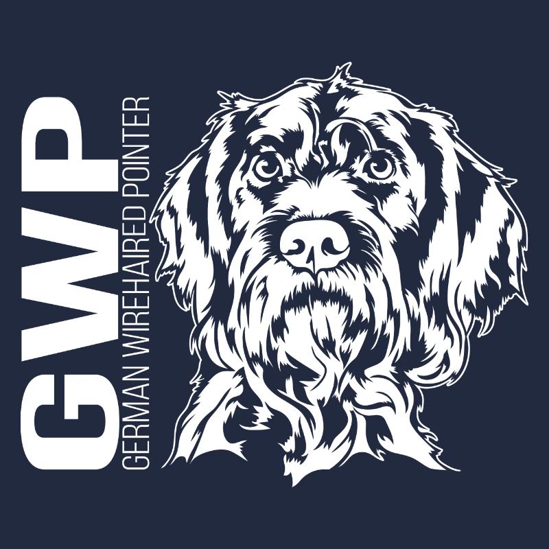 German Wirehaired Pointer Portrait Jagdhund Hunde
