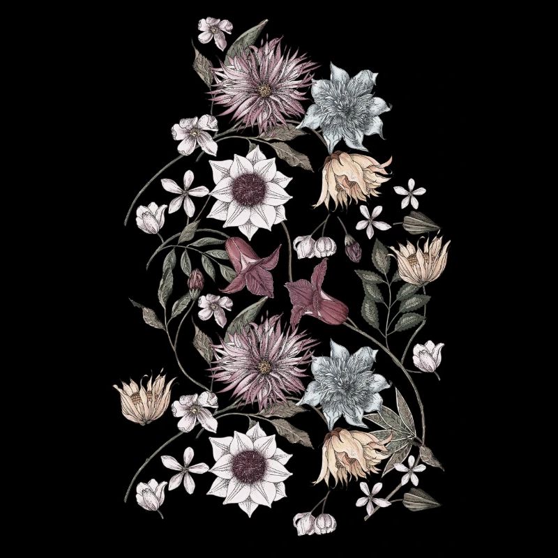 Fleurs et vrilles