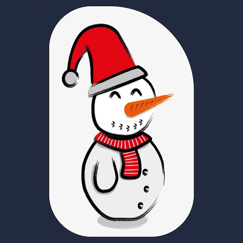 Schneemann mit hintergrund