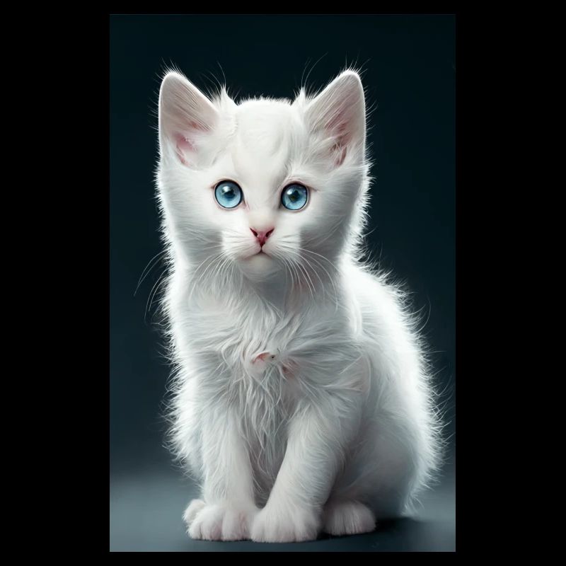 Chaton blanc