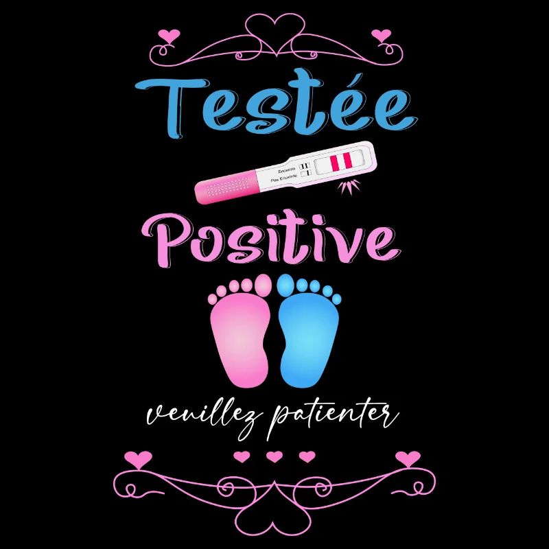 test de grossesse enceinte femme testee positive