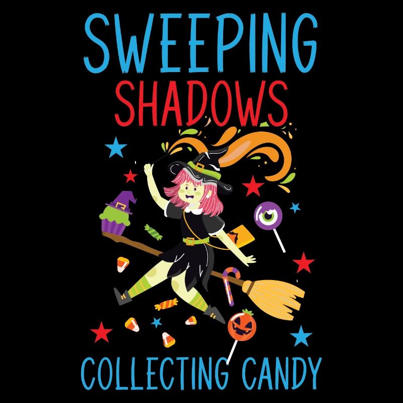 Sweeping Shadows Collecting Candy Halloween