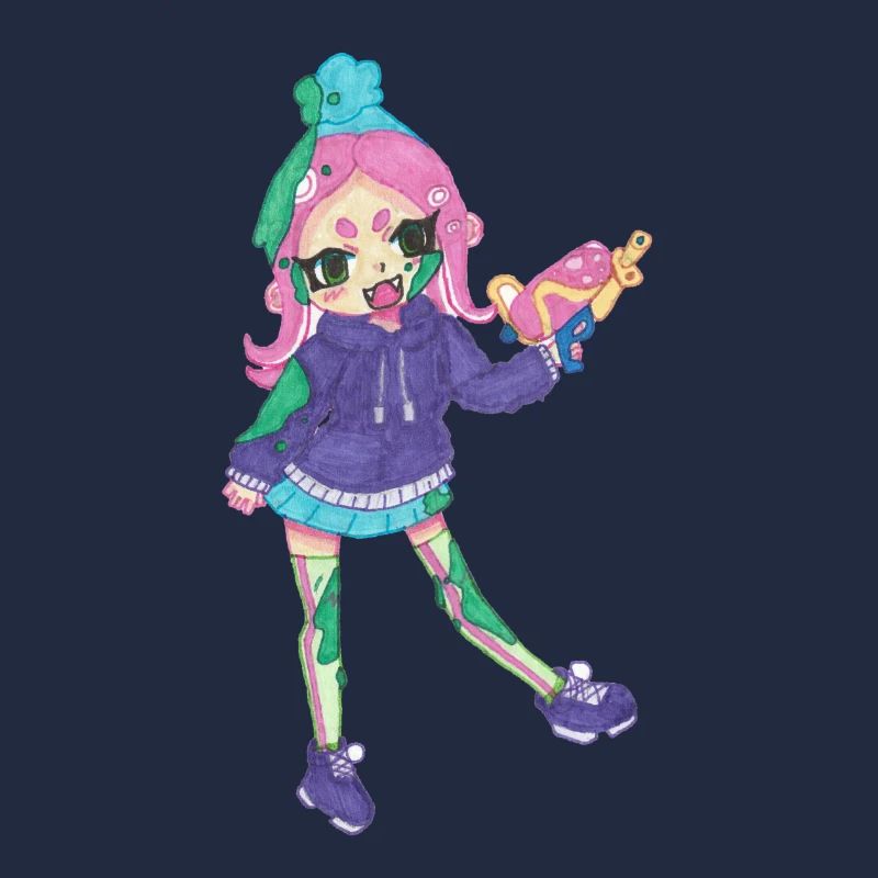 Inkling Mädchen | Pink 2 | Splatoon
