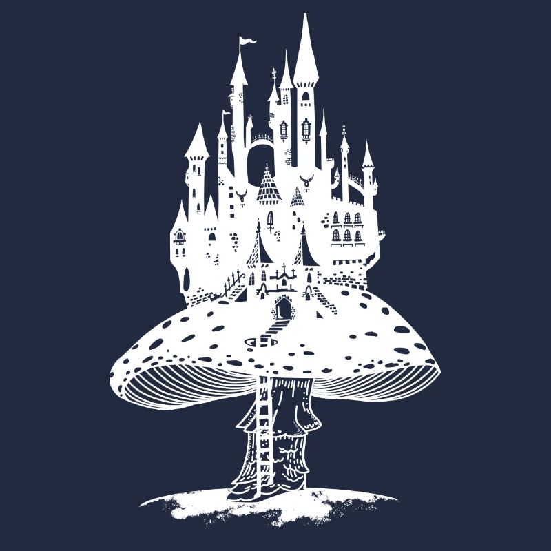 Fairytale castle on a giant toadstool