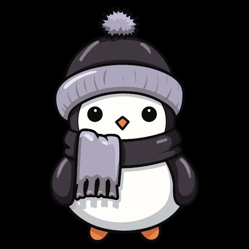 Pinguin Winter Tier Baby Comic