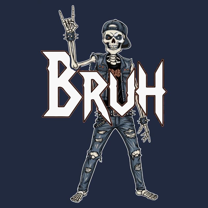 Bruh Skeleton Wippe