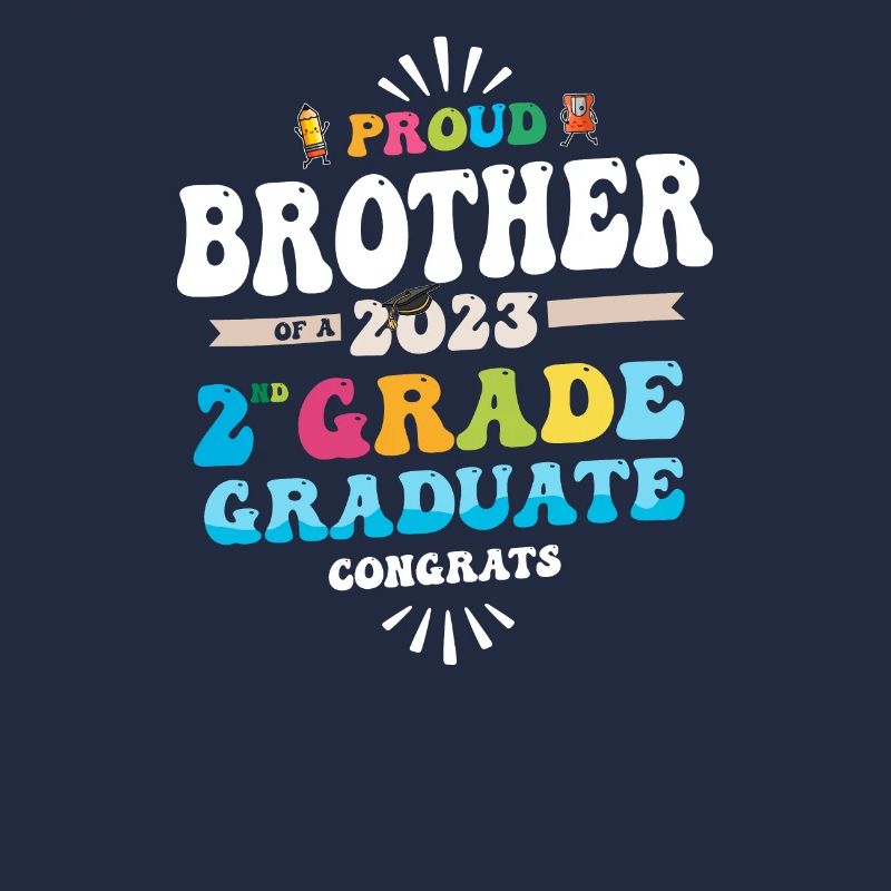 Fier frère d’une classe de 2e année de 2023