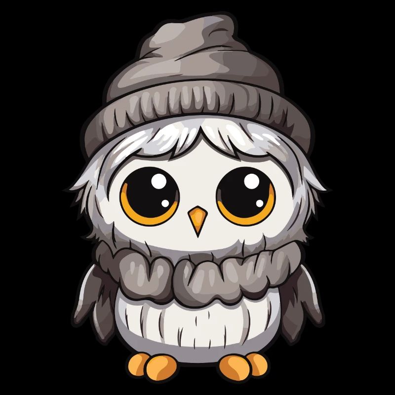 Hibou Comic Hiver Confortable
