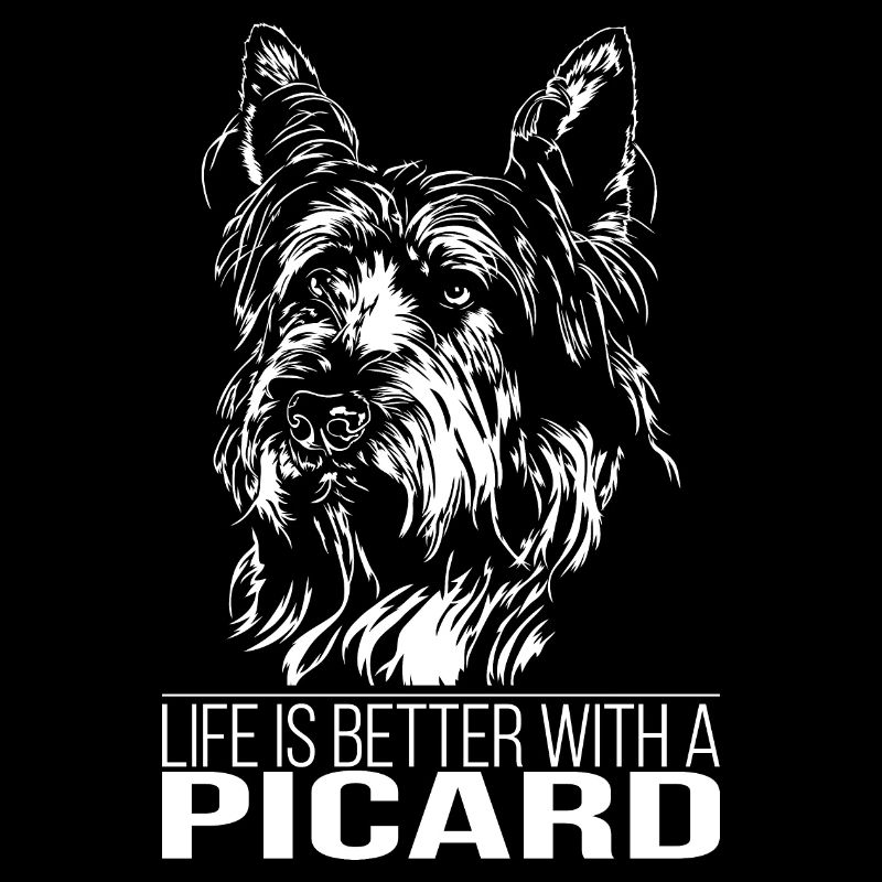 PICARD life is better Hundespruch Hunde Wilsigns