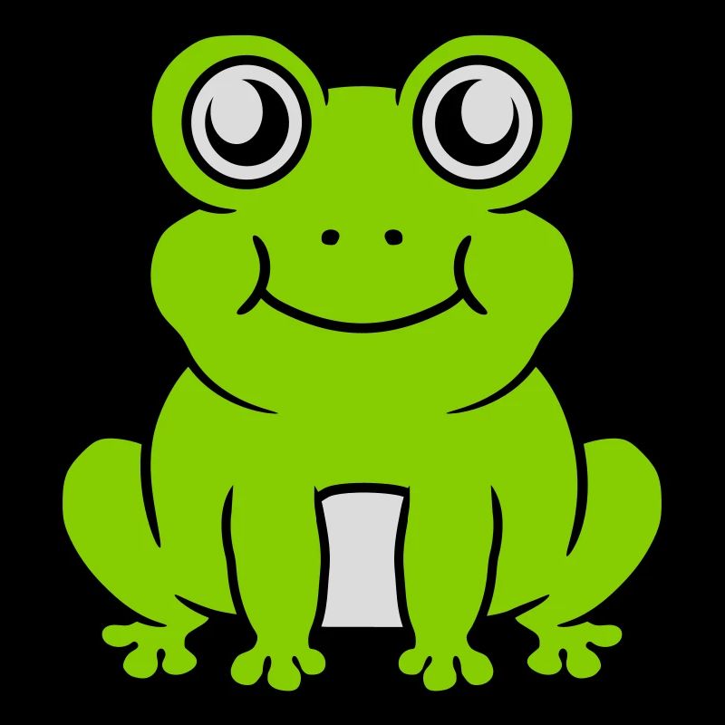 Petite grenouille douce assise
