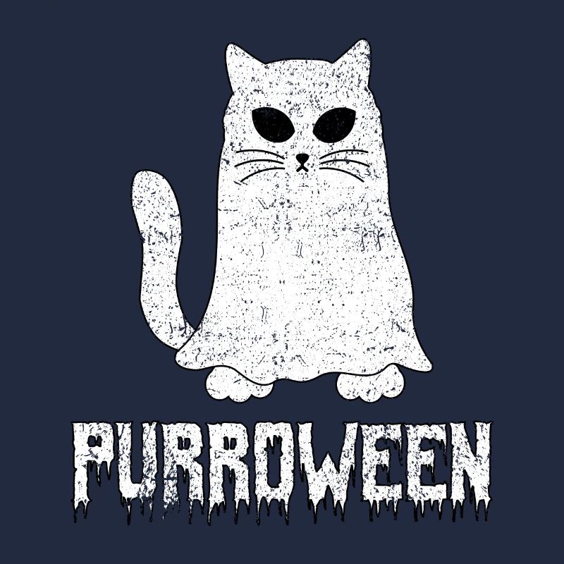 Purroween, Spooky Halloween Ghost Cat