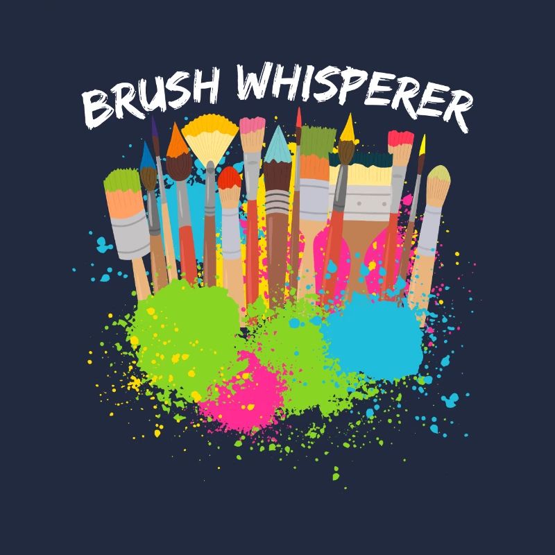 Funny Art Painter Brush Whisperer Drawing Gift