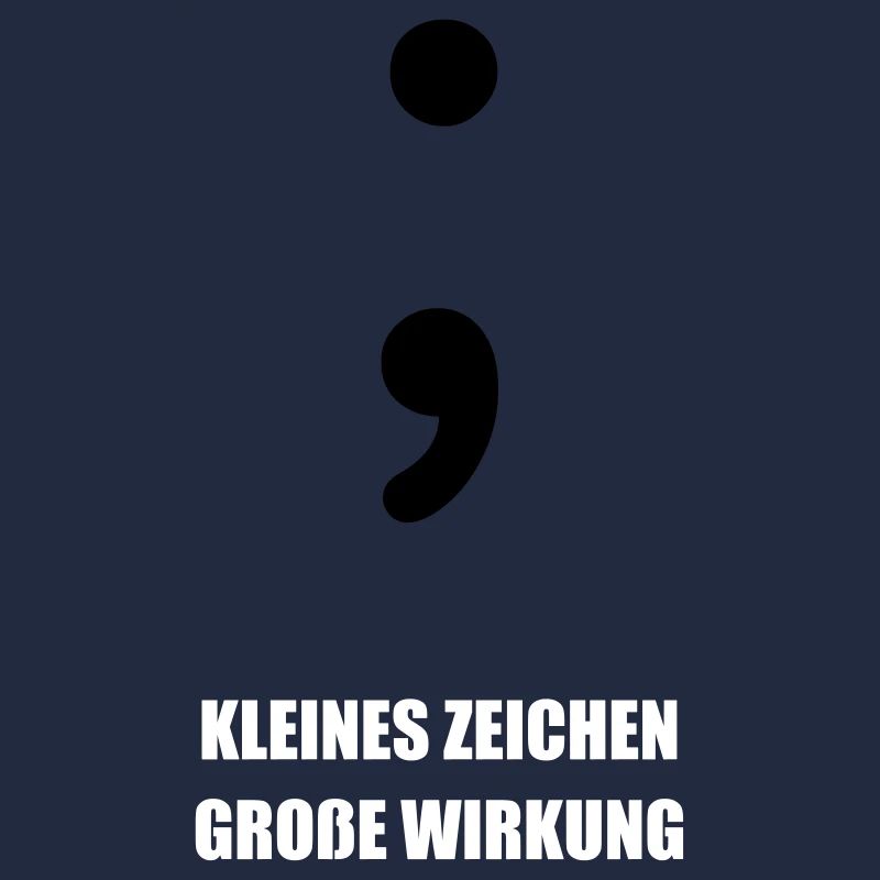 Semikolon - Informatiker Spruch Geschenk