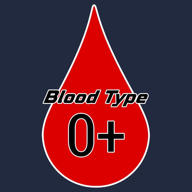 Blood group Rhesus factor 0 positive as a gift idea