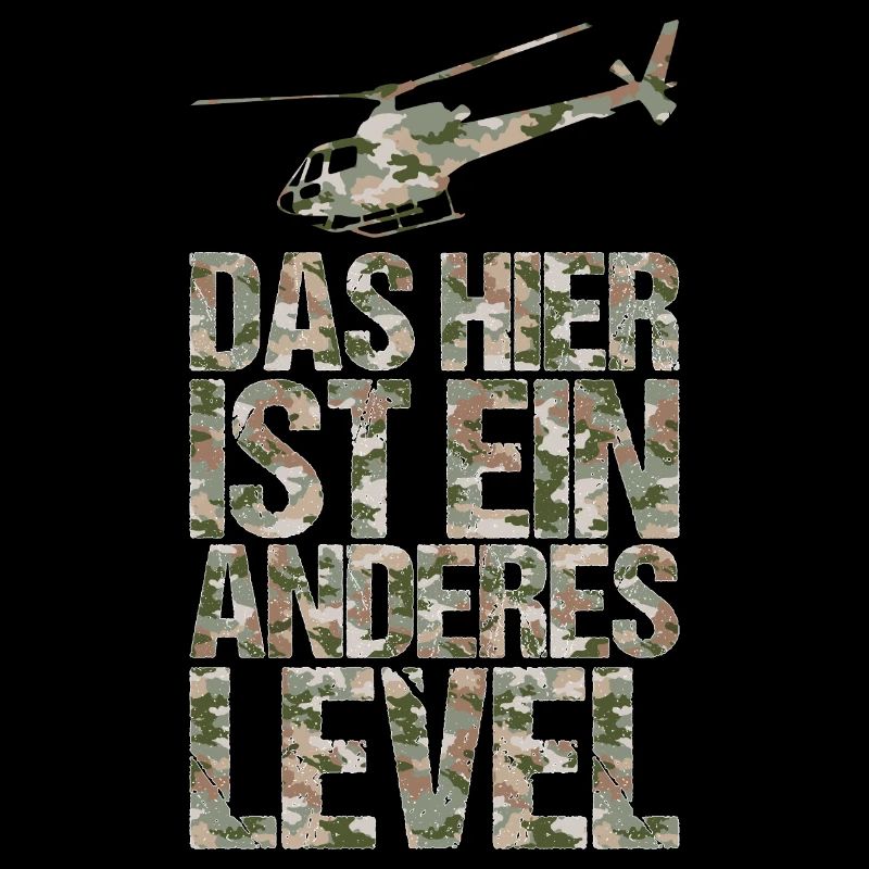 Hubschrauber Dschungel survival Spruch Geschenk