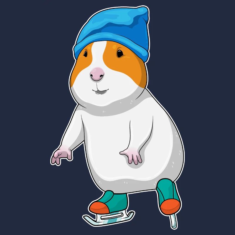 Hamster Eislaufen Schlittschuhe