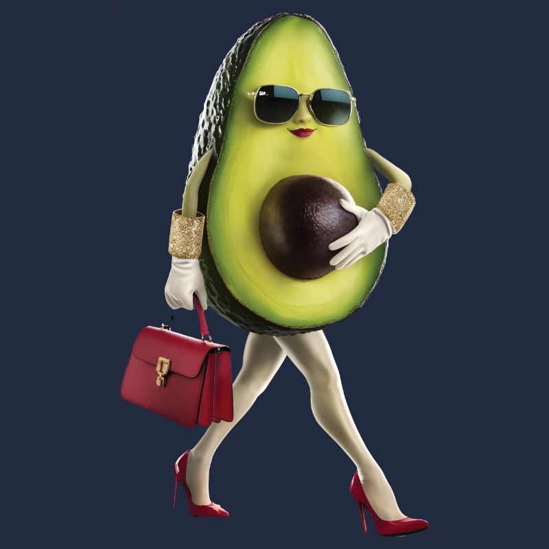 Frauen Avocado