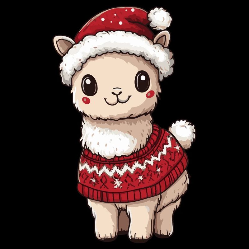 Alpaca Llama Christmas