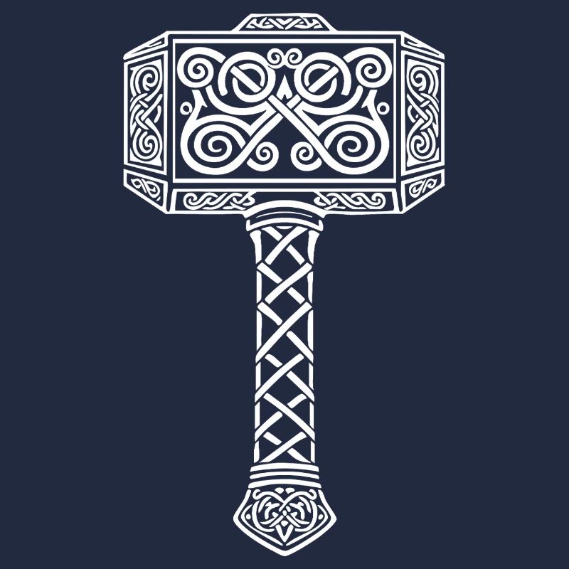 Mjölnir Thors Hammer Wikinger-Maskottchen