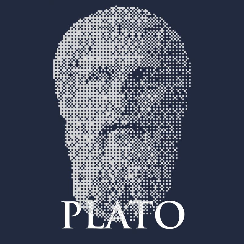Plato Halftone Portrait