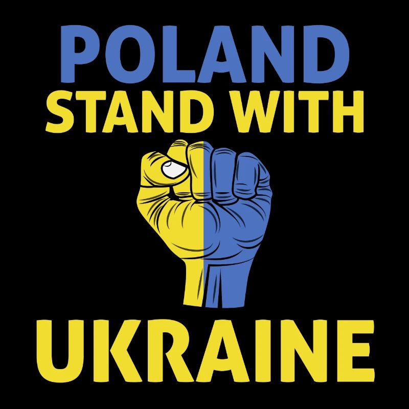 Polen steht mit Ukrain Ich stehe mit der Ukraine