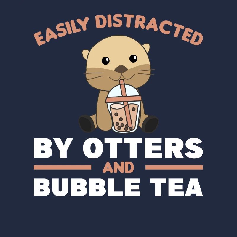 Bubble tea sloth with chocolate cute animals