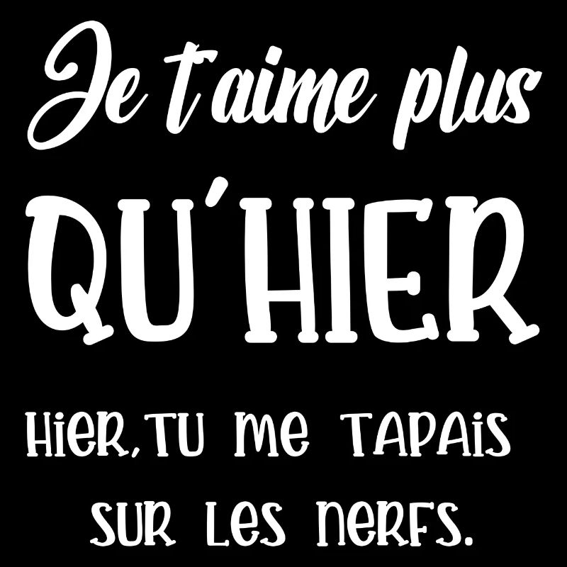 Je t aime plus qu'hier