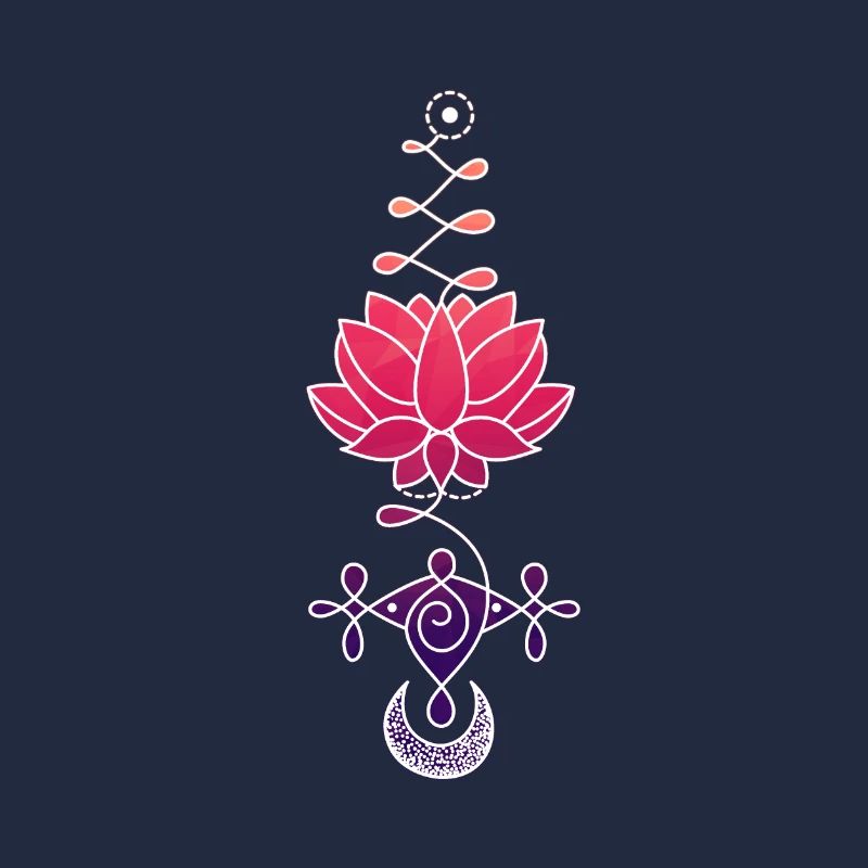 Ätherisches Lotusblütensymbol