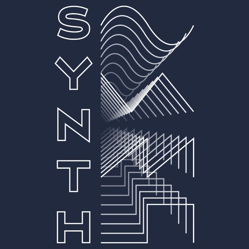 Synth Waveform Audio Analog Design Modular Gift