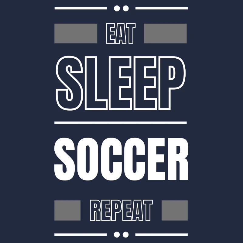 eat sleep soccer repeat geschenk idee spruch