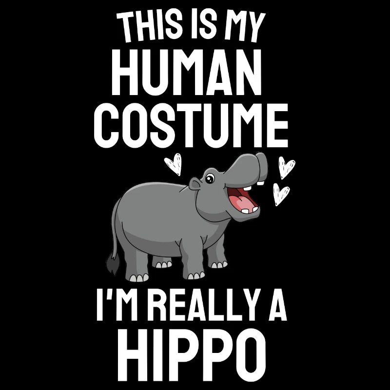 Hippo Kostüm Party Afrika Tier Geschenk NIlpferd