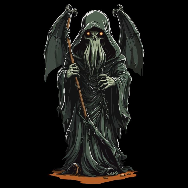 Druiden Sensenmann Tentakel Horror Halloween