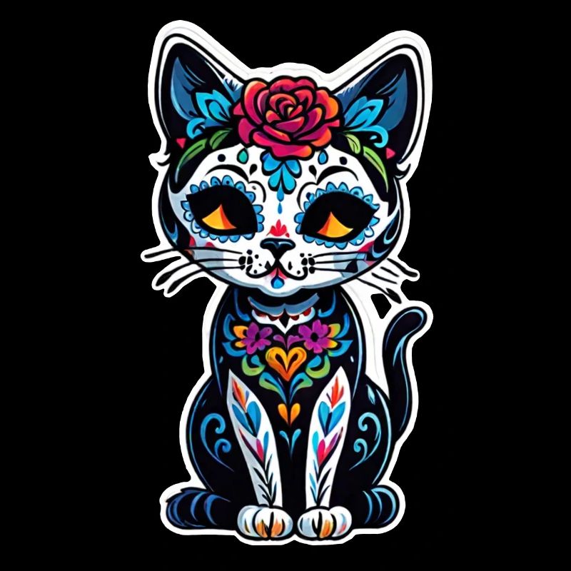 chat mexique - dia de los muertos