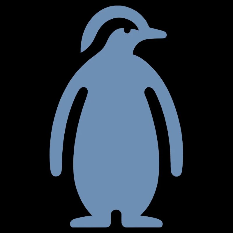 Penguin Silhouette Elegant Design