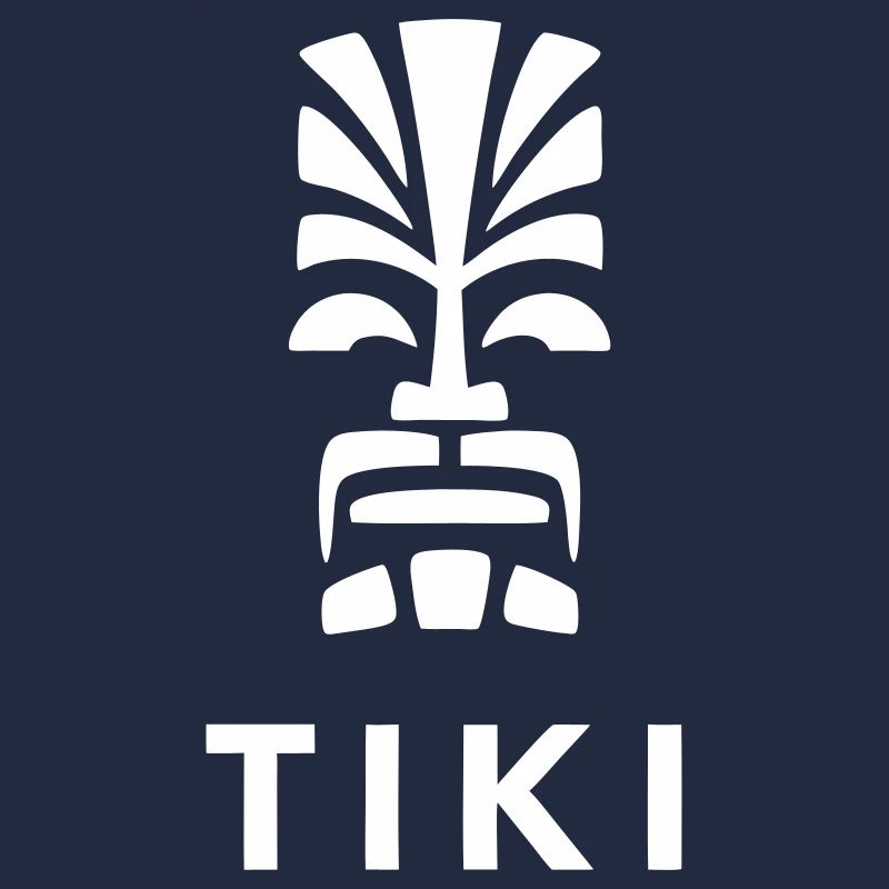 Tiki Design Polynesischer Kopf Lebendig