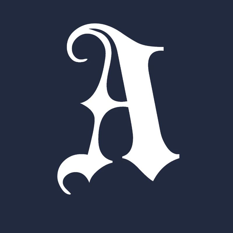Gothic Monogram A Script