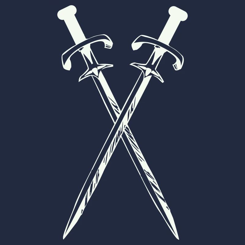 Two swords in cross design