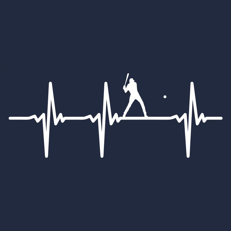 Battement de coeur pour le baseball vector