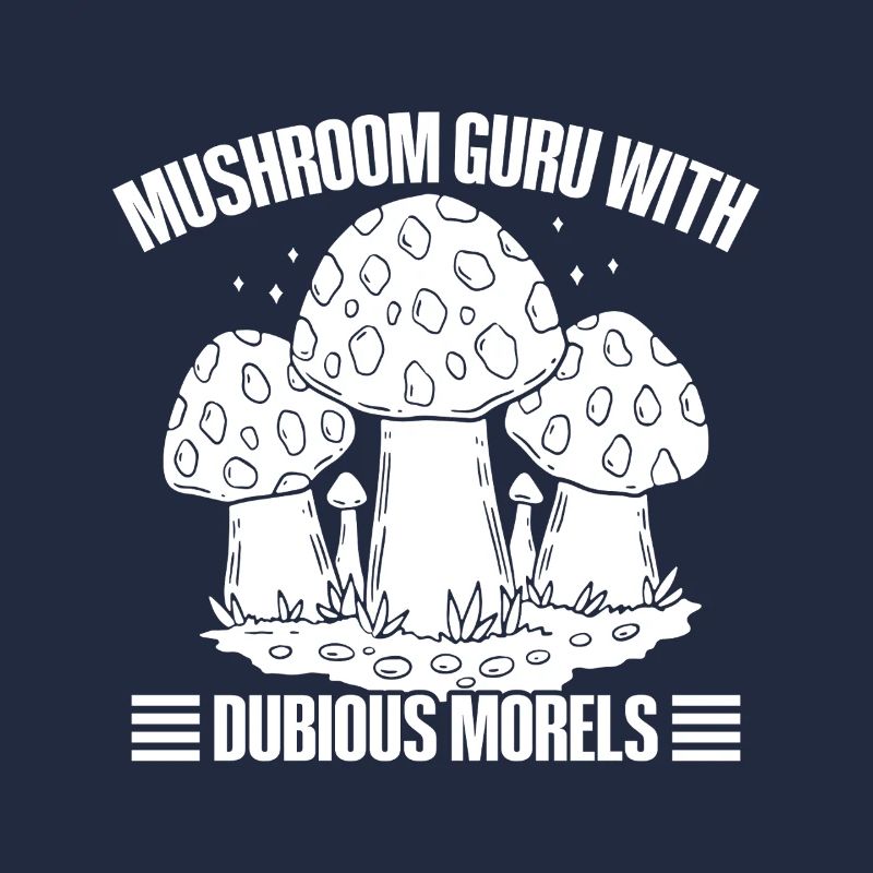 Morel Mushrooms Guru With Dubious Mushroom