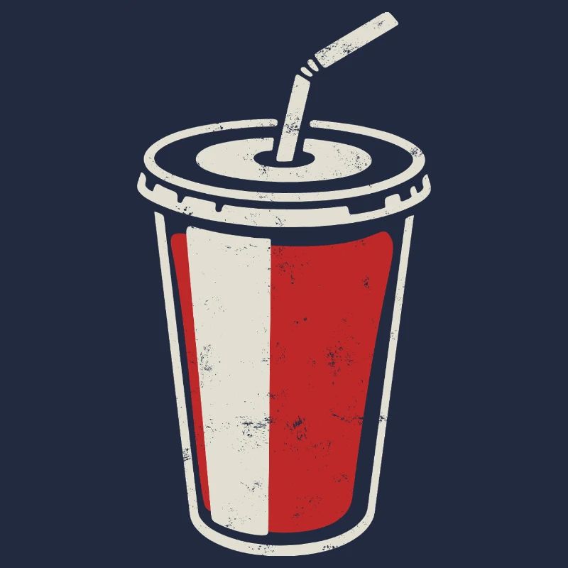 Gobelet Coca avec paille - boisson glacée