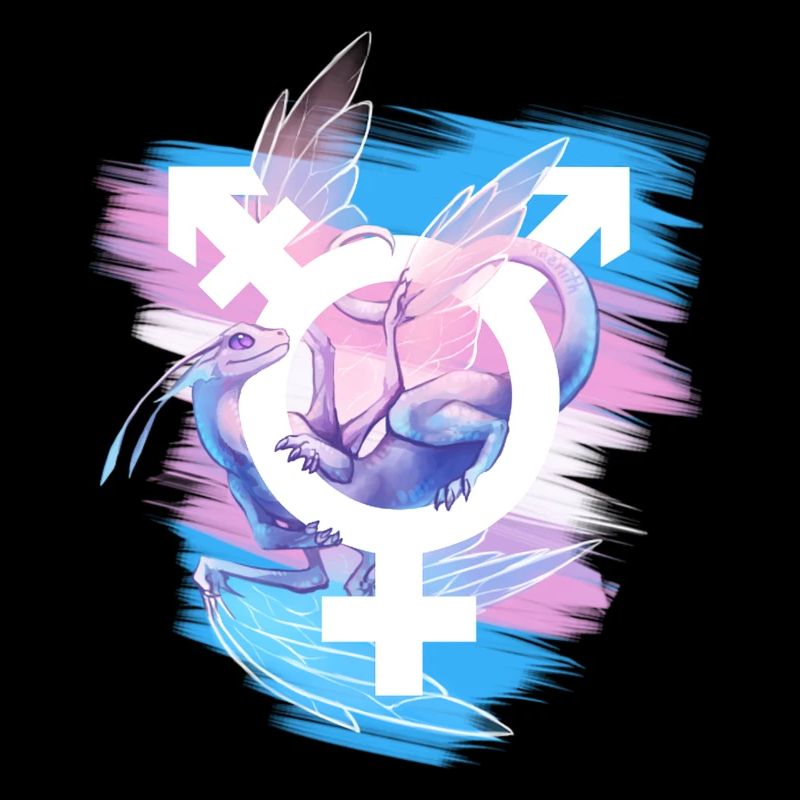 Transgender-Stolz-Drache