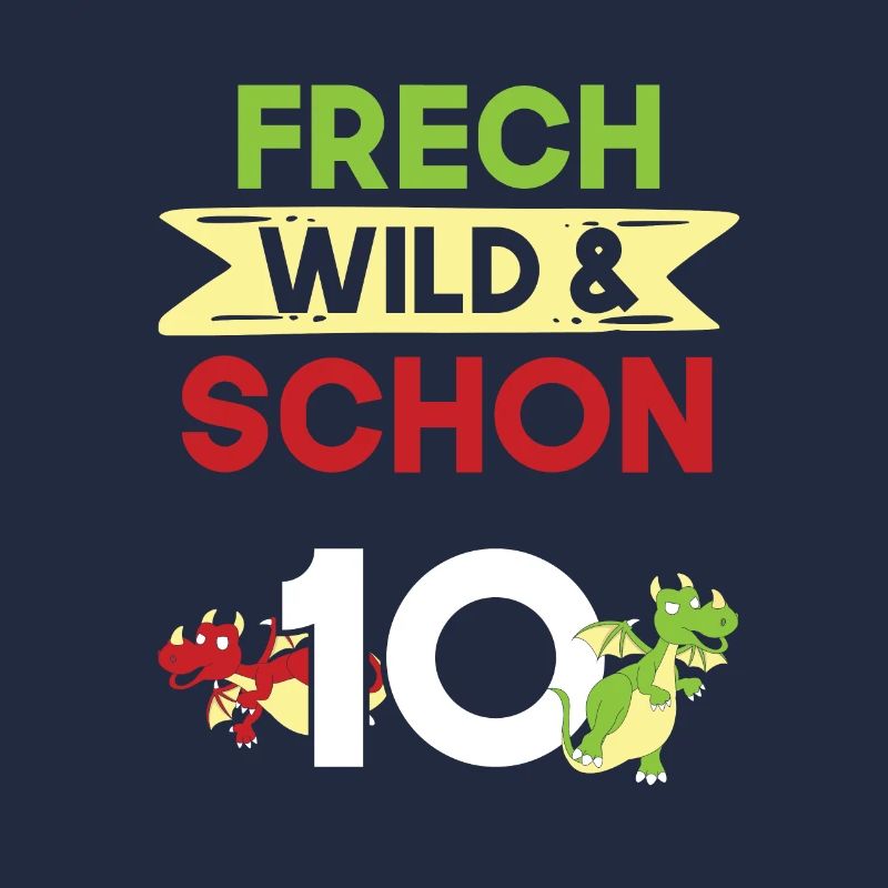 10 Jahre Geburtstag Junge Mädchen Drachen