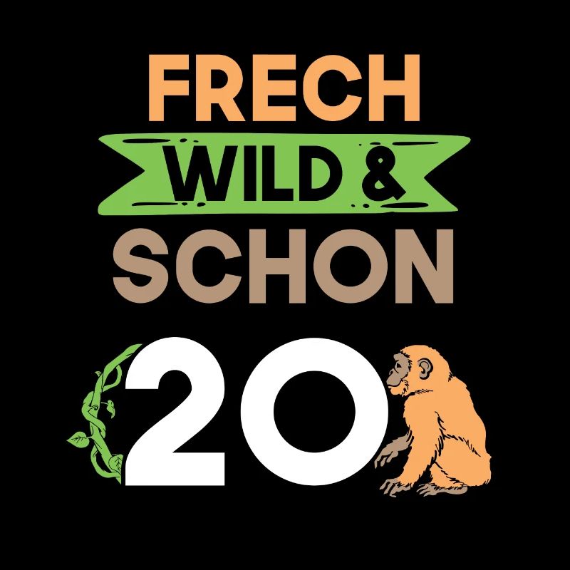 Geschenk 20 Jahre Geburtstag Affe