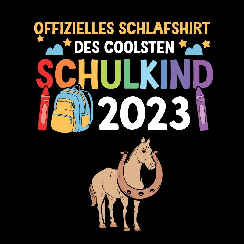 Pferd Schulanfang Schulkind 2023