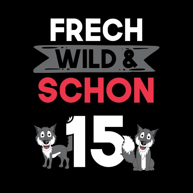 15 Jahre Geburtstag Junge Mädchen Wolf