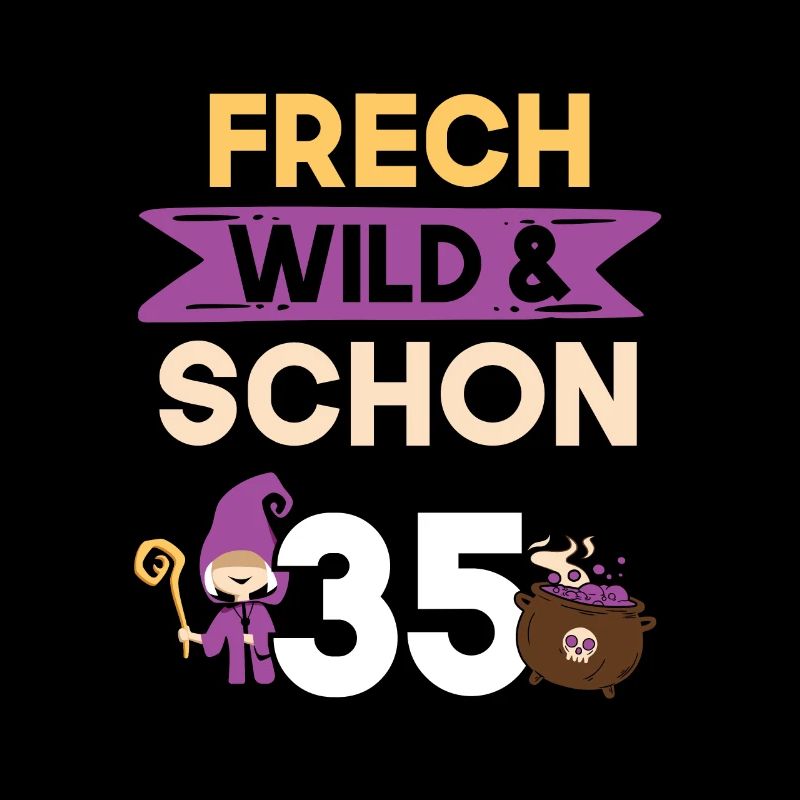 Geschenk 35 Jahre Geburtstag Halloween Hexe