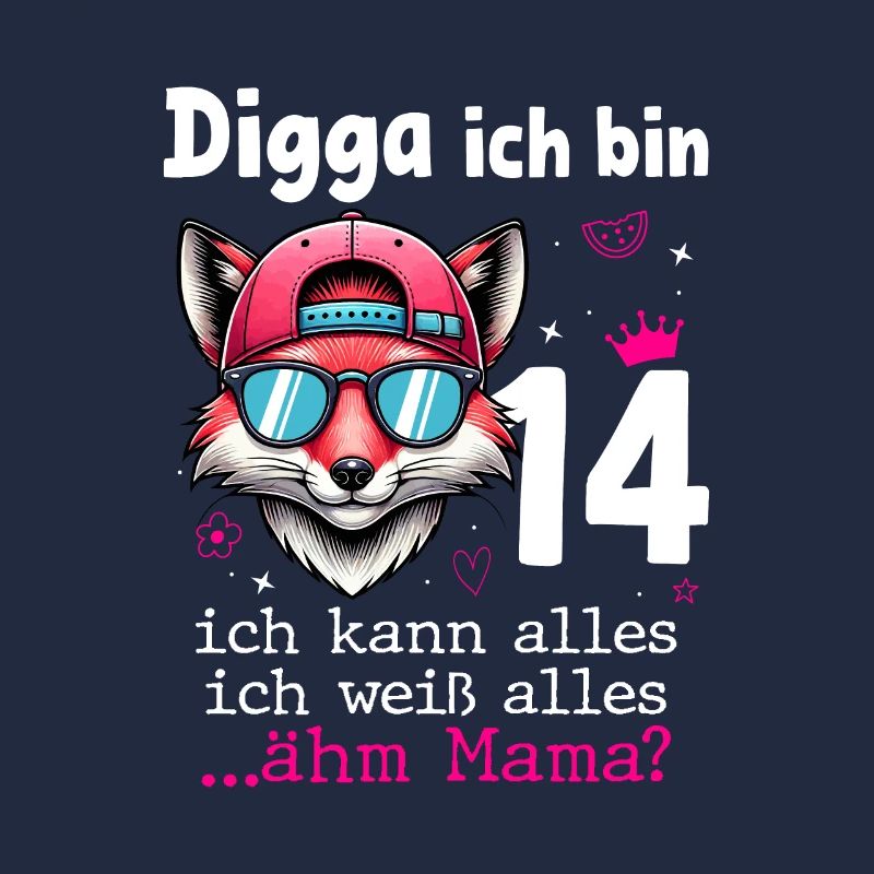 Digga Ich Bin 14 Kindergeburtstag Mädchen
