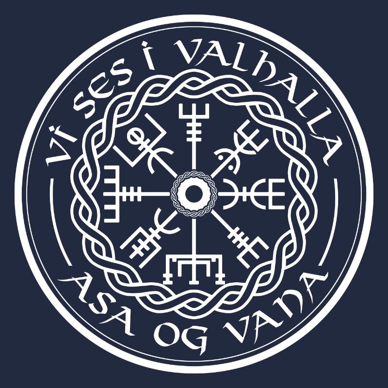 Vegvisir Vikinger Walhalla Spruch Kompass